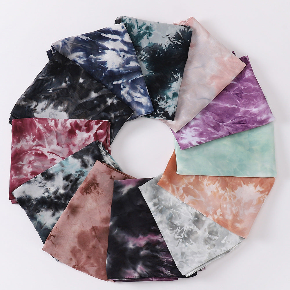 MSL212 printed scarf pearl chiffon hijab - MinYang Fashion Apparel Accessory Manufacturer