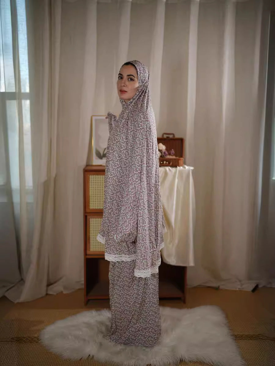 49 Cross-border Middle Eastern Muslim women's suits for worship abaya Dresses/gowns prayer set