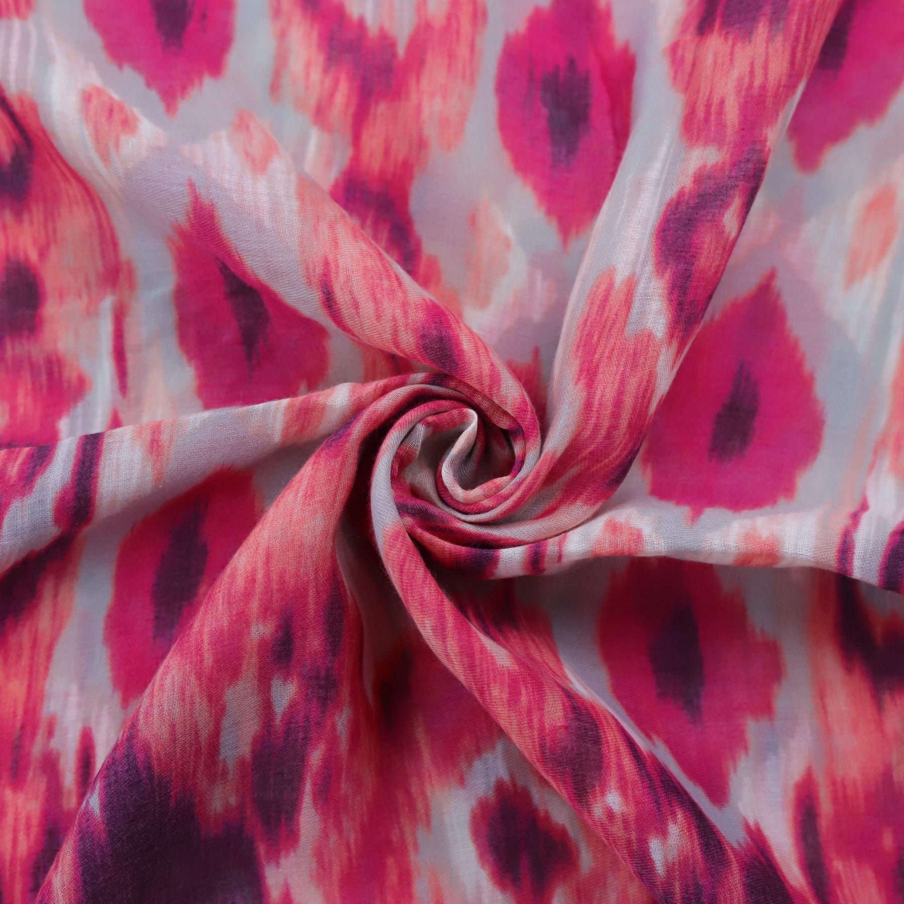 JY220652 Pañuelo estampado tie-dye rosa