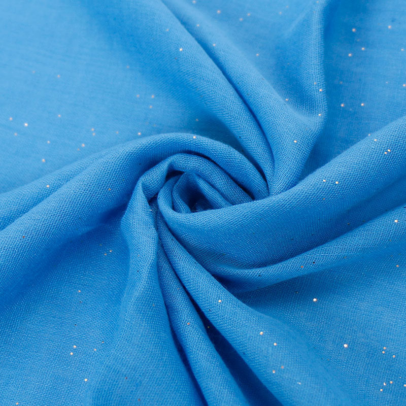 VS119 Gold plated voile plain hijab