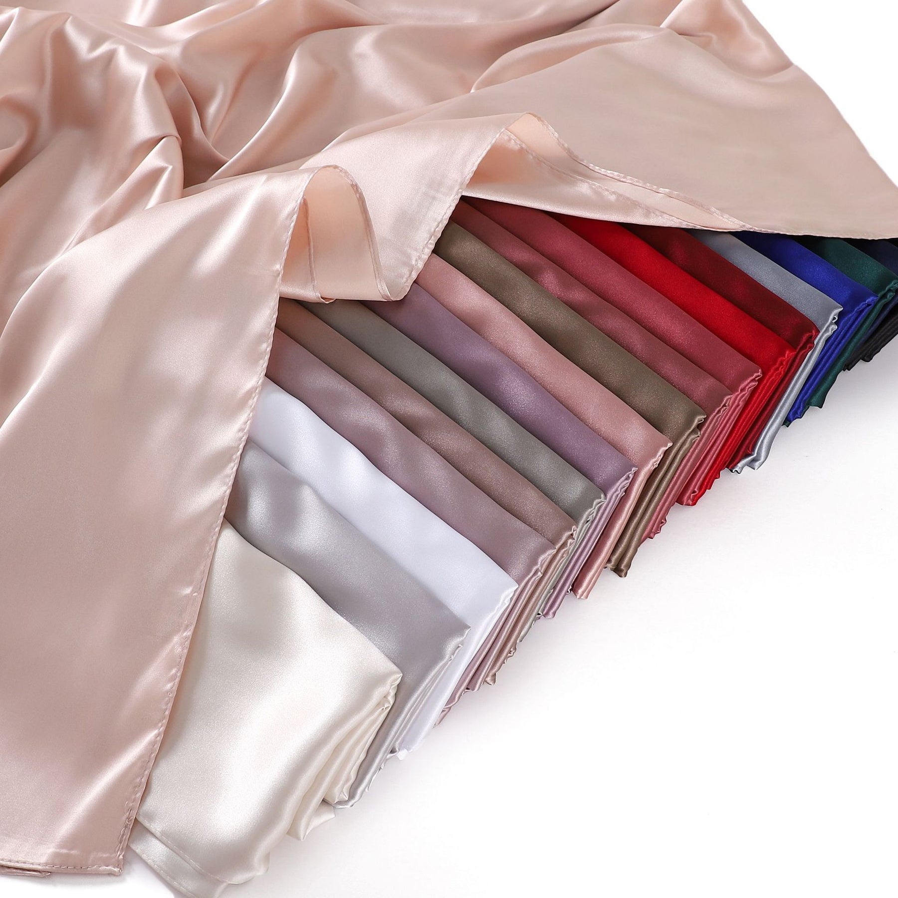 A37 imitation silk satin long multi-purpose scarf - MinYang Fashion Apparel Accessory Manufacturer