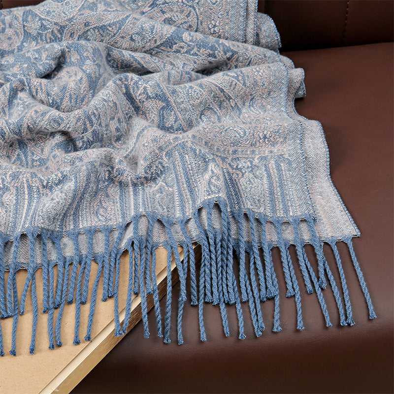 MY07 New core-spun yarn thick warm scarf - MinYang Fashion Apparel Accessory Manufacturer