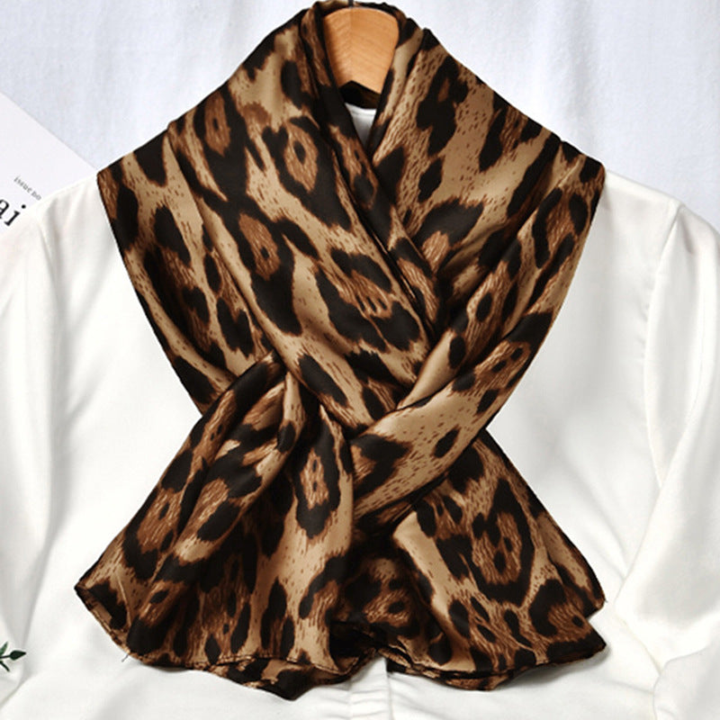 ZS242.ZS241 New satin leopard print shawl - MinYang Fashion Apparel Accessory Manufacturer