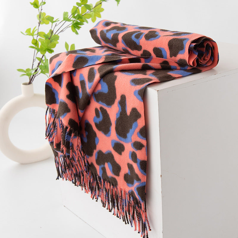 FH24-5751 Long faux cashmere scarf shawl scarf winter scarf
