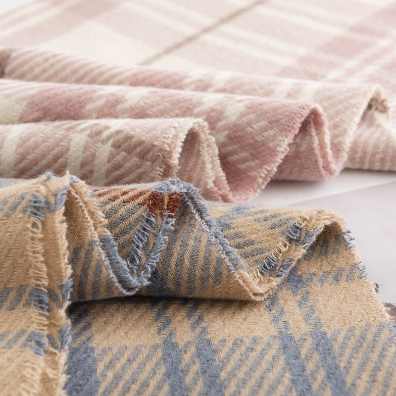 FH23-5442 lattice stripe winter scarf - MinYang Fashion Apparel Accessory Manufacturer