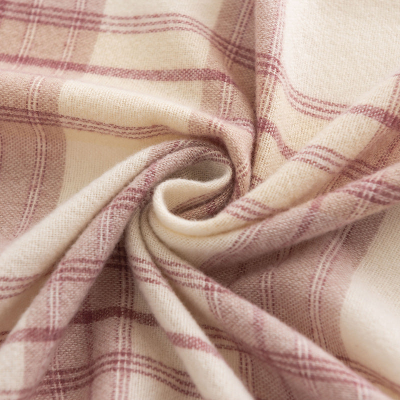 FH23-5448 lattice stripe winter scarf - MinYang Fashion Apparel Accessory Manufacturer