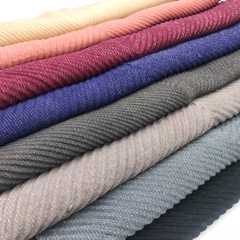 ND357 Gradient color crushed gold thread women's scarf hijab hijab/tudung printed hijab printed scarf Gradient - MinYang Fashion Apparel Accessory Manufacturer