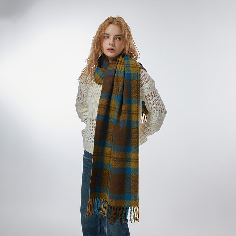 2023-10-29 plaid winter scarf - MinYang Fashion Apparel Accessory Manufacturer