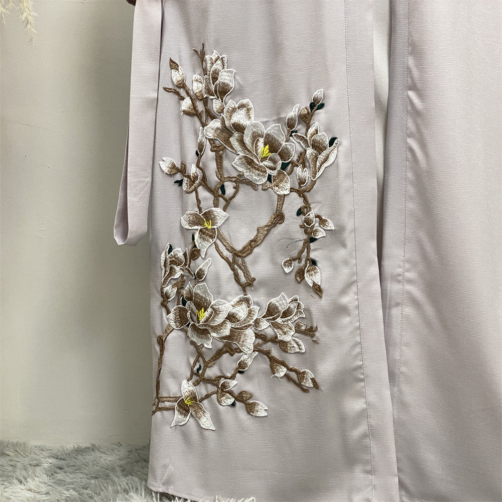 1717 embroidery abaya muslim dress