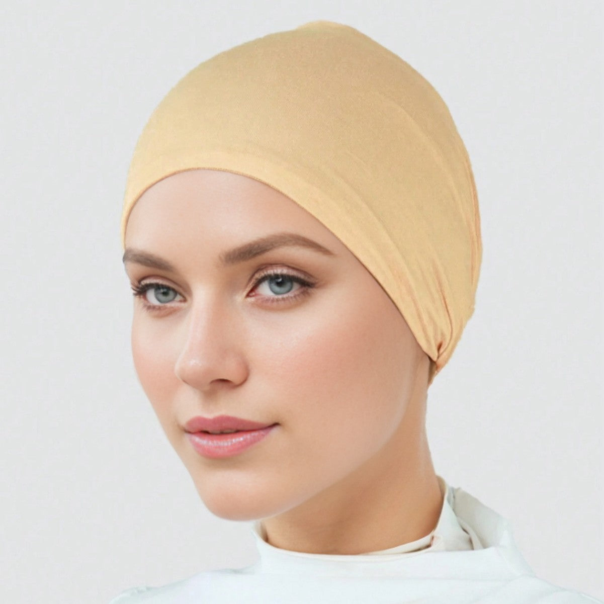 MSL124 Solid color jersey hijab cap
