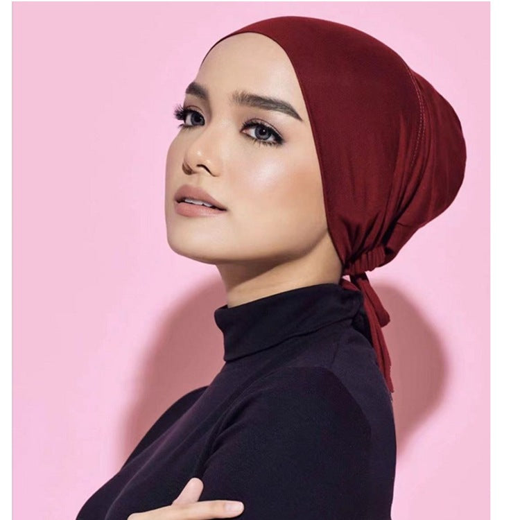 WJA351 Modal elastic adjustable solid color small hat cap - MinYang Fashion Apparel Accessory Manufacturer