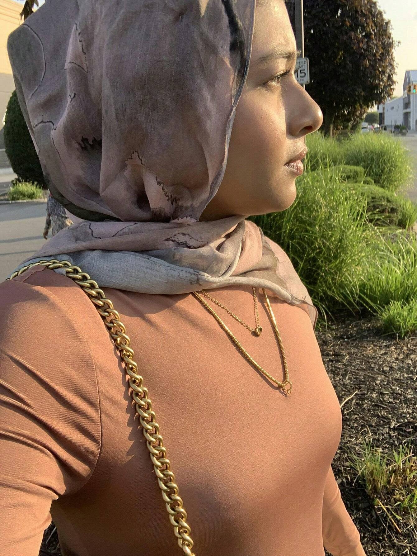 MYM29 Modal refreshing style printed scarf/hijab - MinYang Fashion Apparel Accessory Manufacturer