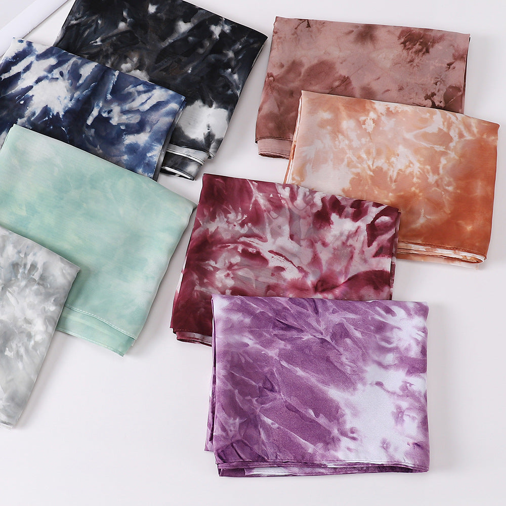 MSL212 printed scarf pearl chiffon hijab - MinYang Fashion Apparel Accessory Manufacturer