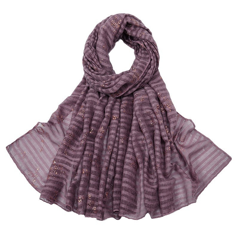 VS784 Popular solid color women's headscarf long scarf - MinYang Fashion Apparel Accessory Manufacturer