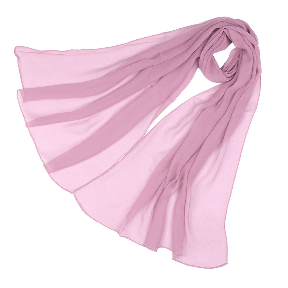 QQ002 georgette plain thin hijab