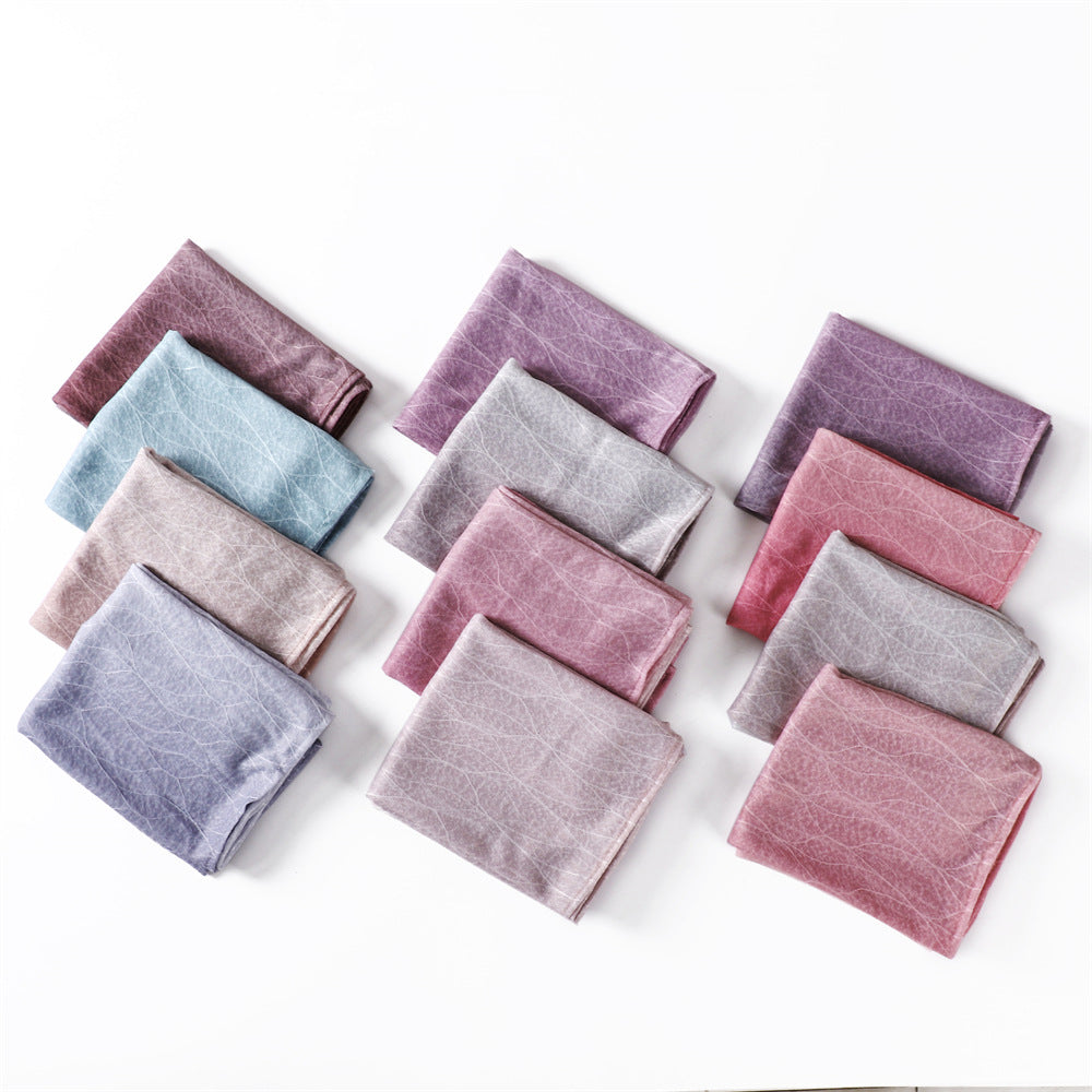 YZ80 Lace breathable hollow slightly elastic wave gradient color hijab hijab/tudung printed hijab printed scarf Gradient