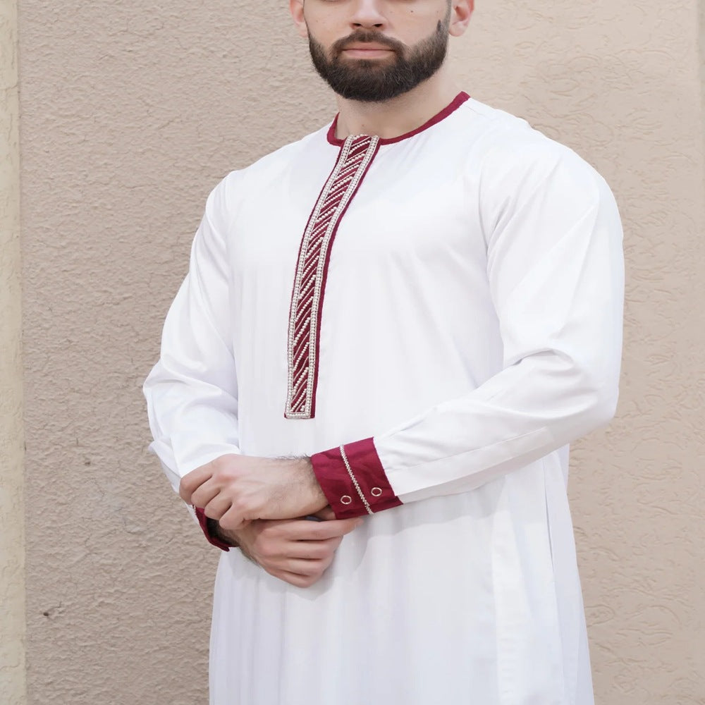 jl09 Muslim long sleeve embroidered abaya - MinYang Fashion Apparel Accessory Manufacturer