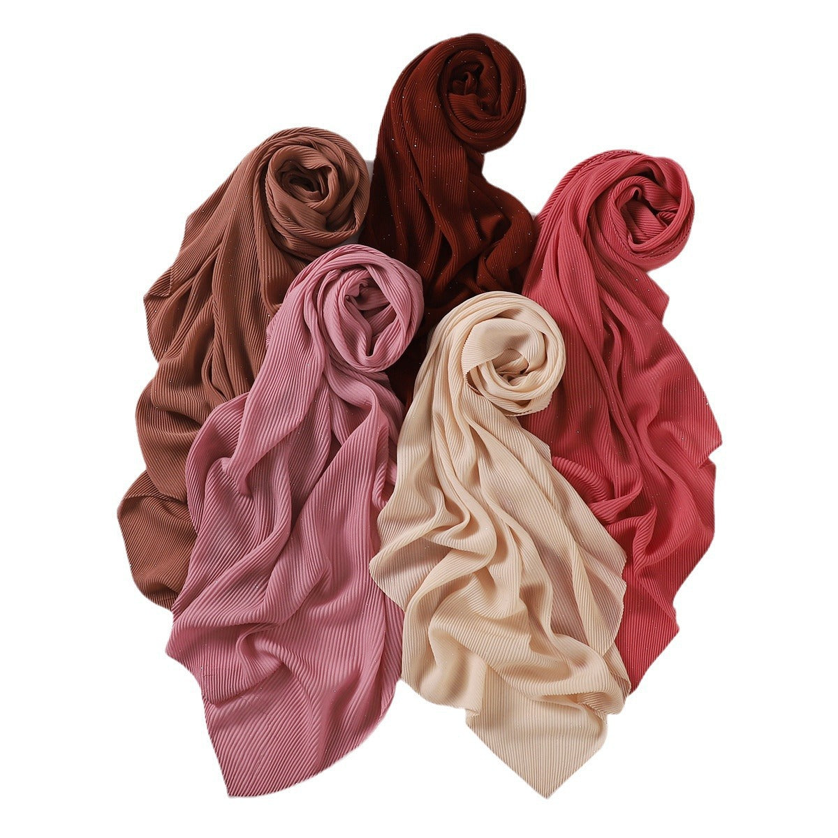 YZ208 90*90plain Chiffon Crumpled Square Scarf Printed spring - MinYang Fashion Apparel Accessory Manufacturer