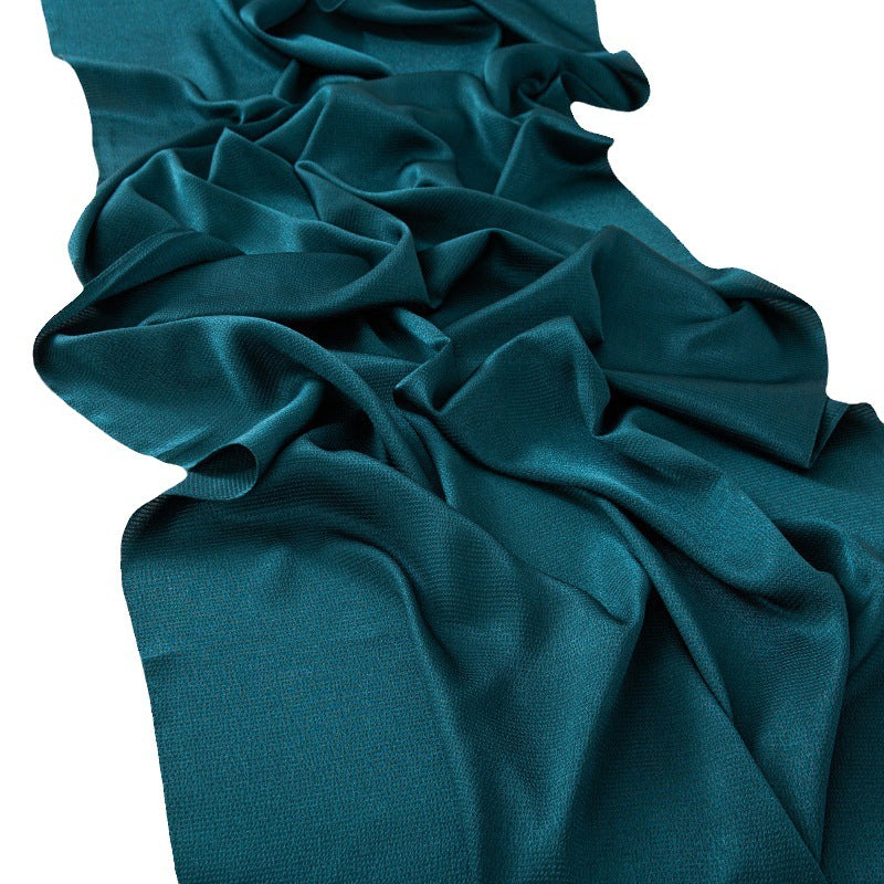 WJA151 plain pleated Bubble satin hijab scarf - MinYang Fashion Apparel Accessory Manufacturer