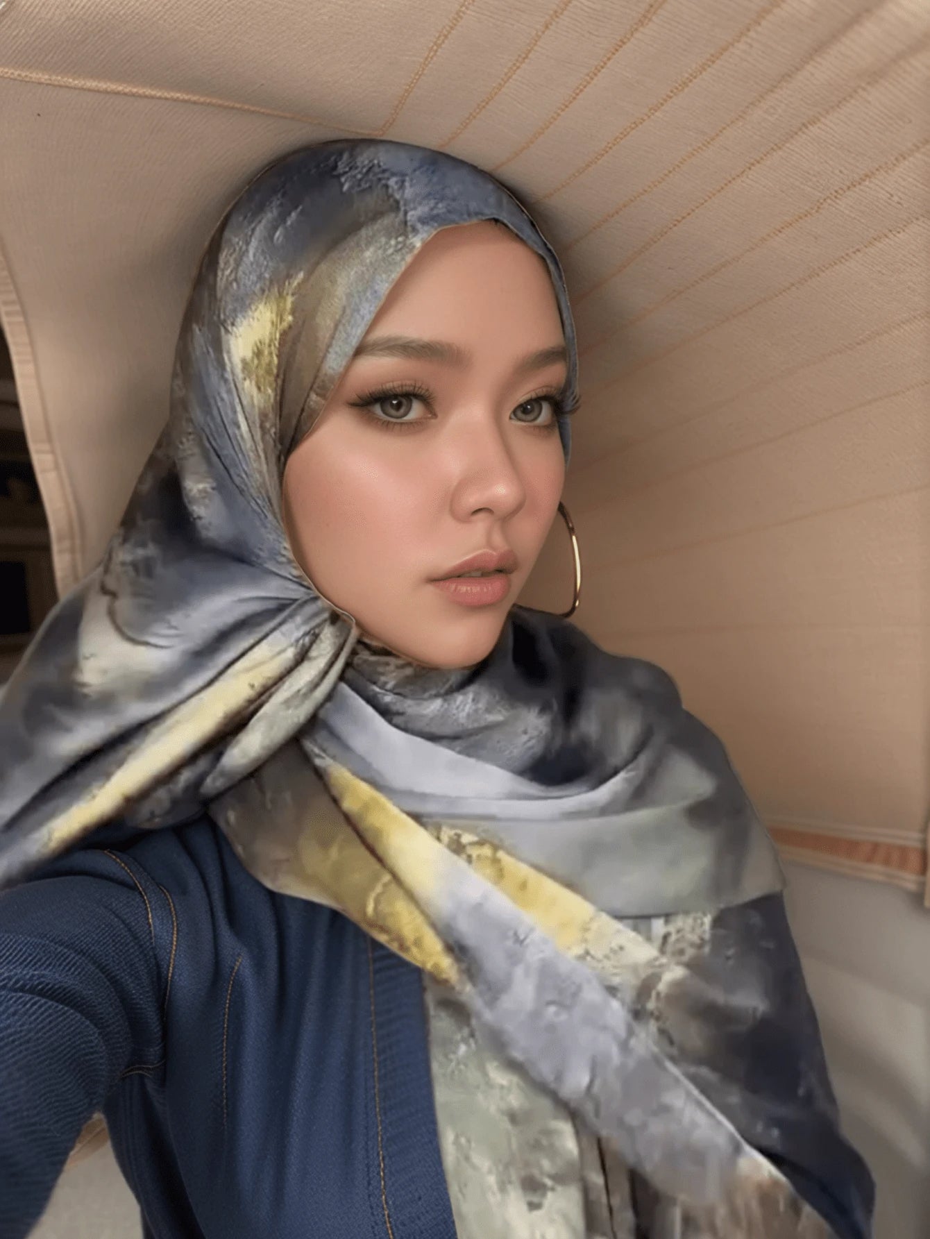 MYM14 Modal tie-dye printed scarf/hijab - MinYang Fashion Apparel Accessory Manufacturer