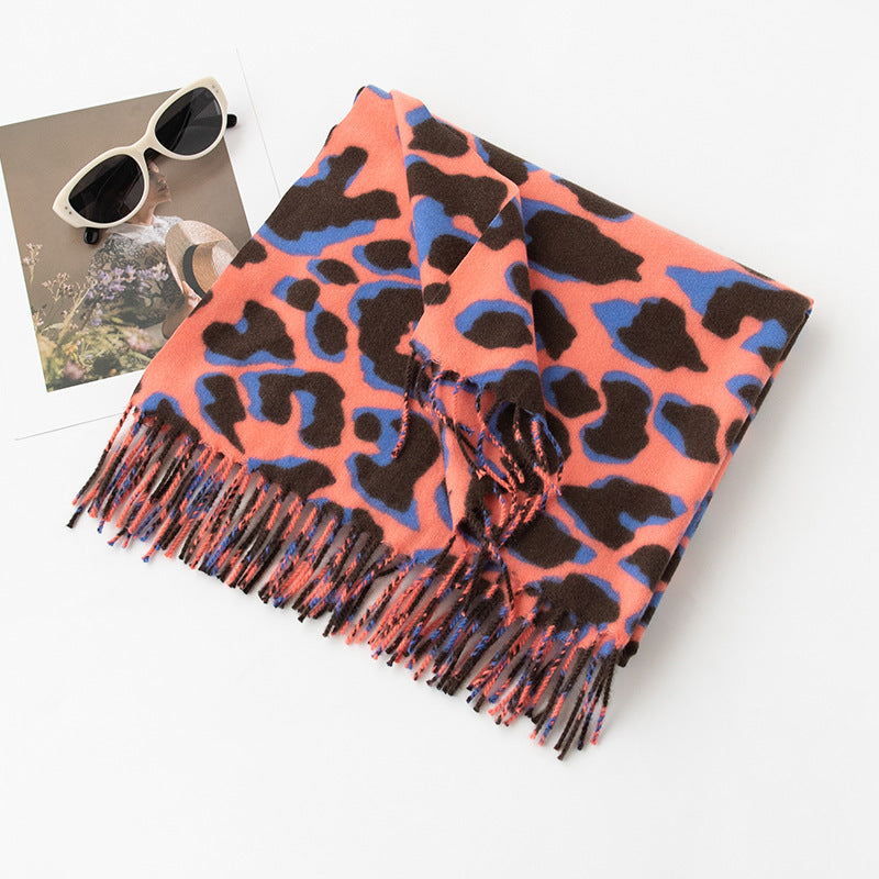 FH24-5751 Long faux cashmere scarf shawl scarf winter scarf