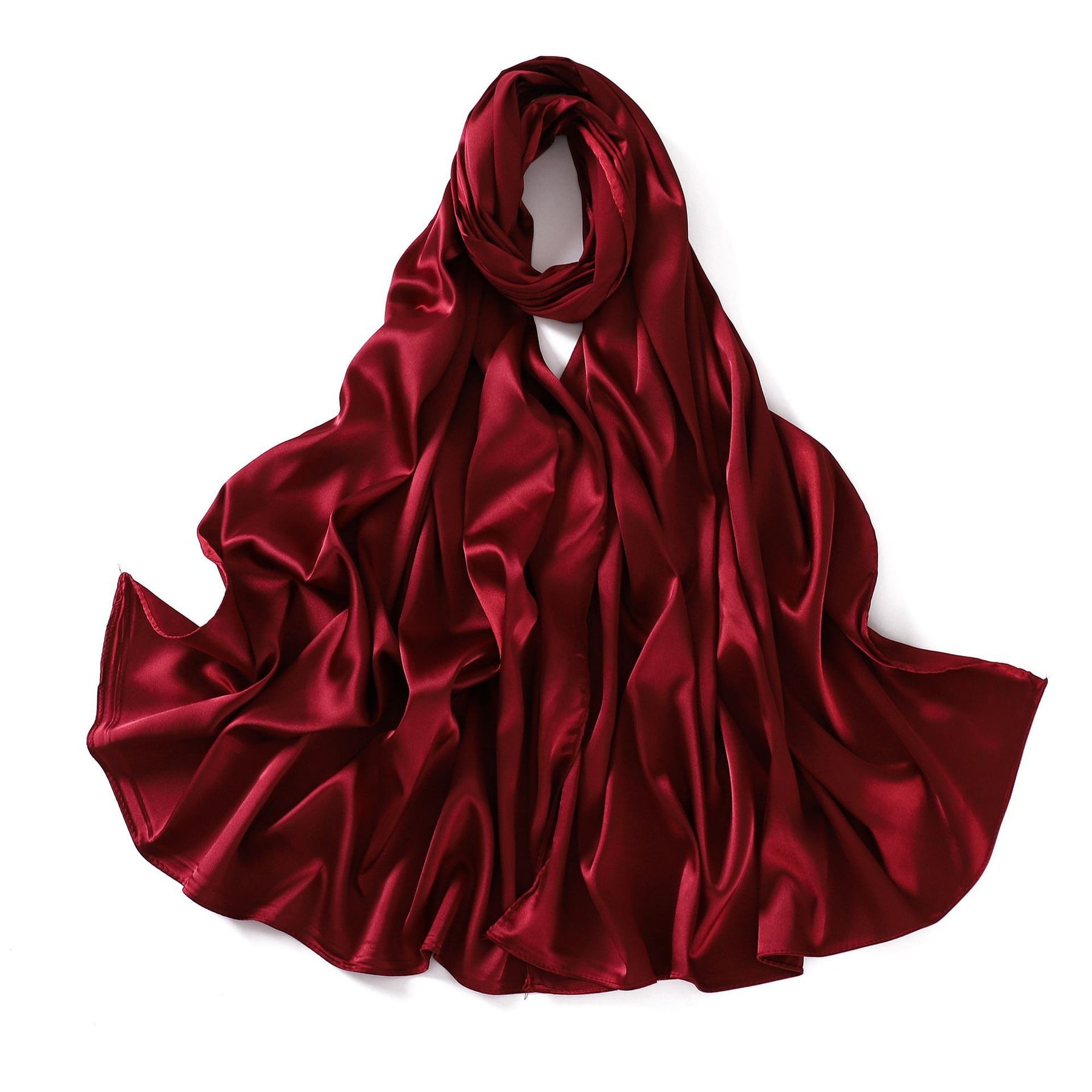 A37 imitation silk satin long multi-purpose scarf - MinYang Fashion Apparel Accessory Manufacturer