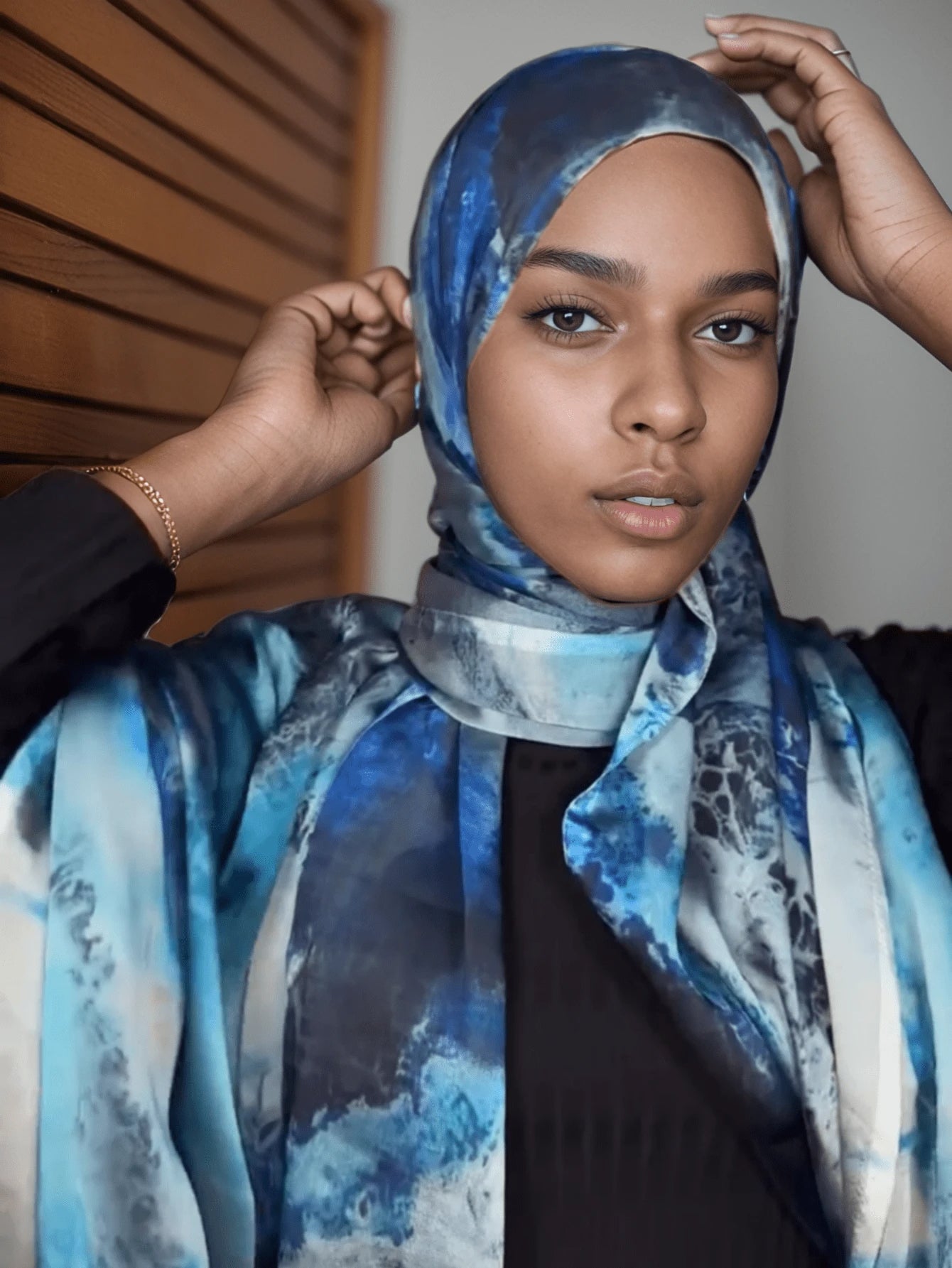MYM14 Modal tie-dye printed scarf/hijab - MinYang Fashion Apparel Accessory Manufacturer