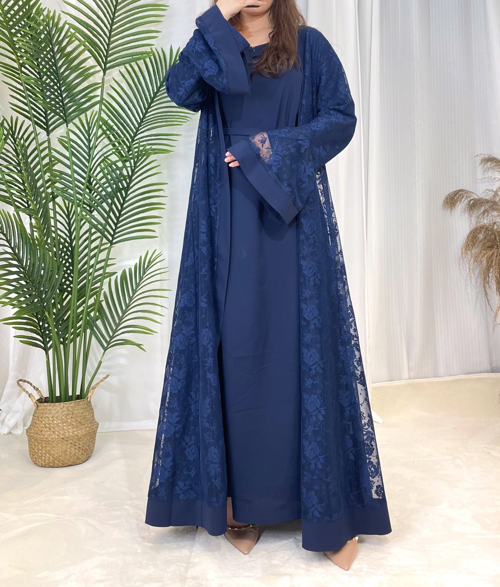 LSLJT Muslim Fashion Dress Abaya
