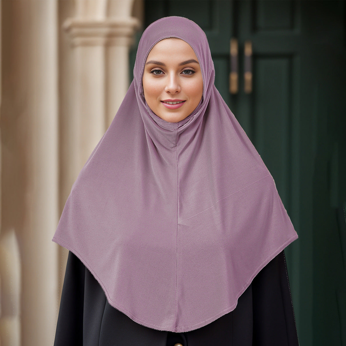 MSL098 Crystal linen loose bottoming cap hijab