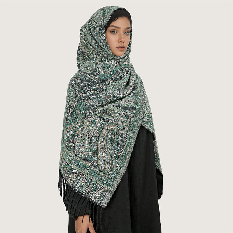 MY07 New core-spun yarn thick warm scarf - MinYang Fashion Apparel Accessory Manufacturer