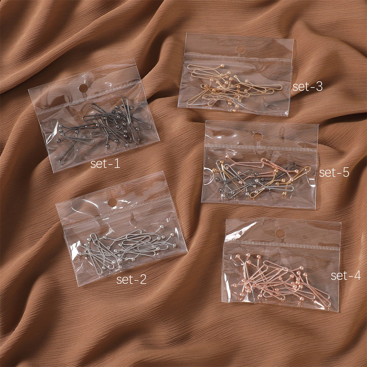 SP67 Clothing brooch anti-exposure U-shaped clip 12 pieces 1 bag - MinYang Fashion Apparel Accessory Manufacturer