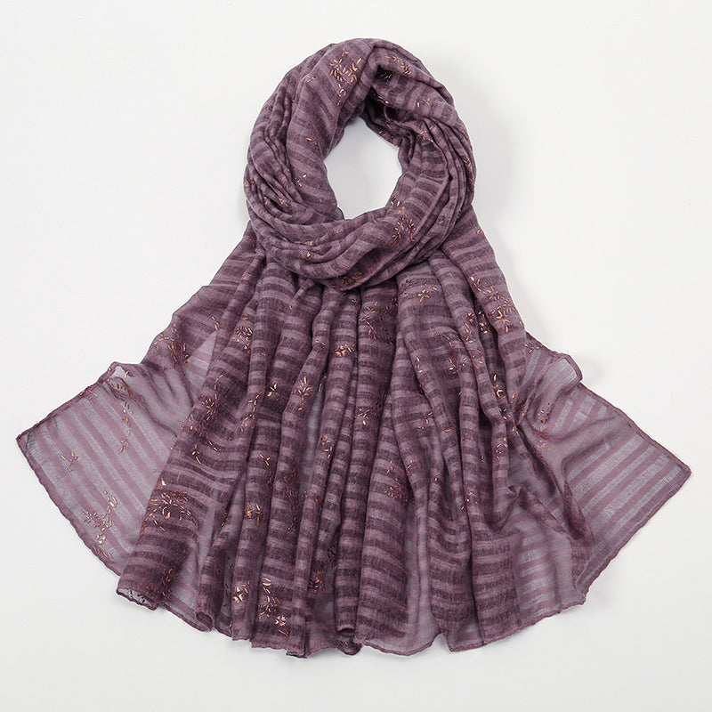 VS784 Popular solid color women's headscarf long scarf - MinYang Fashion Apparel Accessory Manufacturer