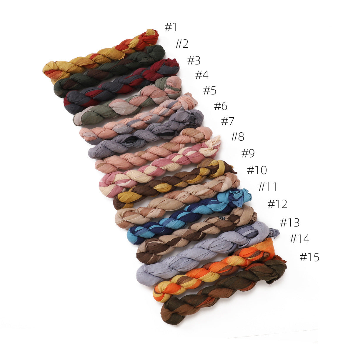 YZ34 Voile Gradient Color hijab hijab/tudung printed hijab printed scarf