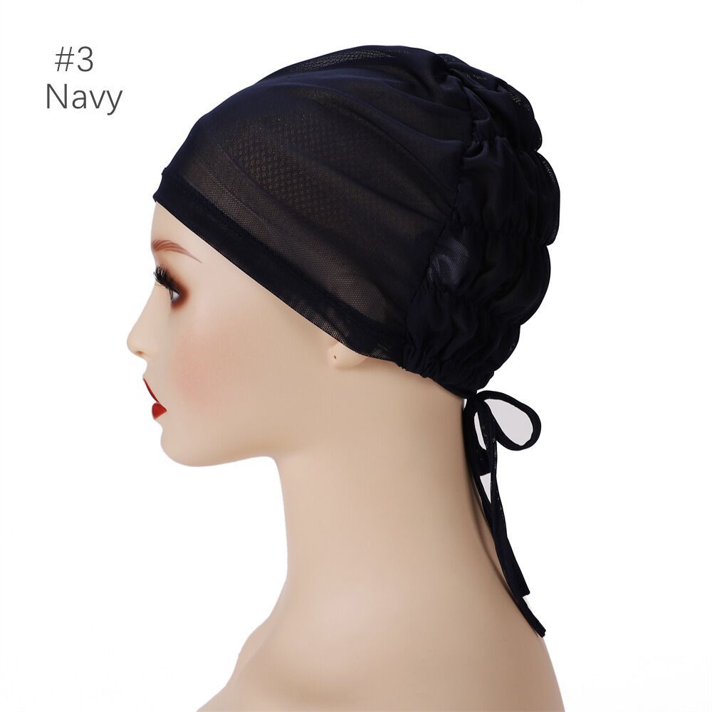 YS002 Nuevo gorro de gasa con vendaje de color sólido
