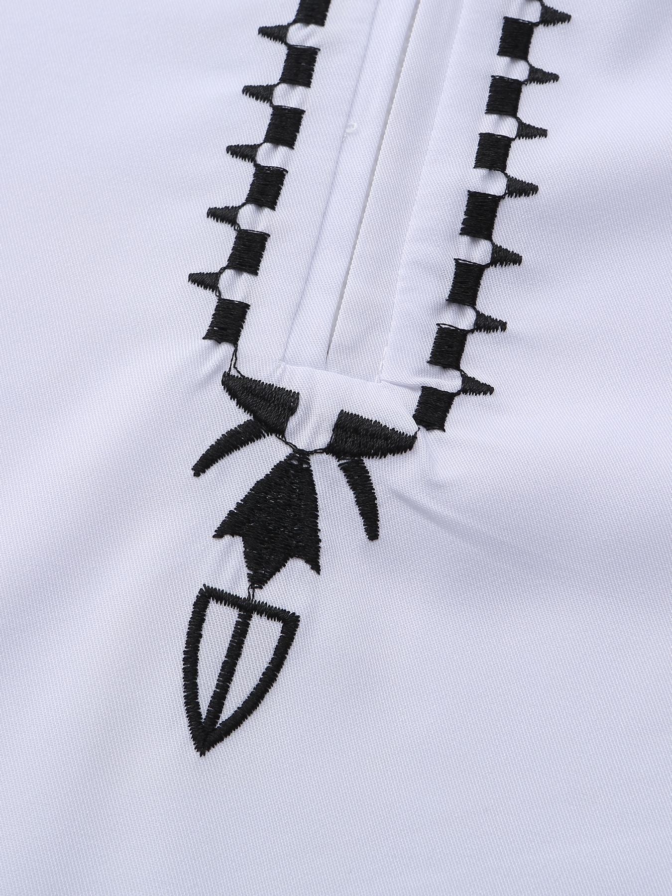 jl06 Foreign trade Muslim long-sleeved embroidered ethnic style Arab robe men's robes abaya