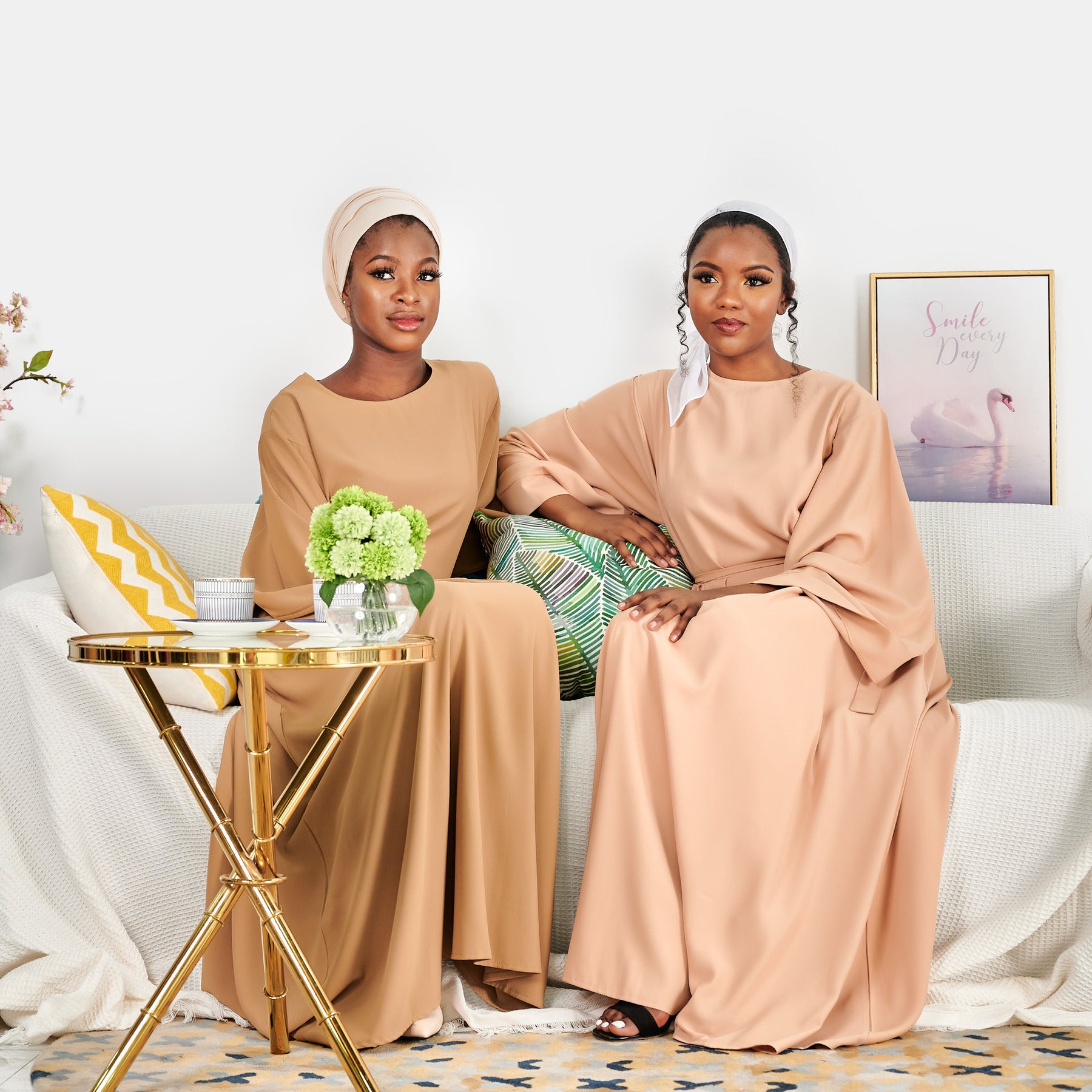 LR363-1 Solid Color Oversized abaya Dress