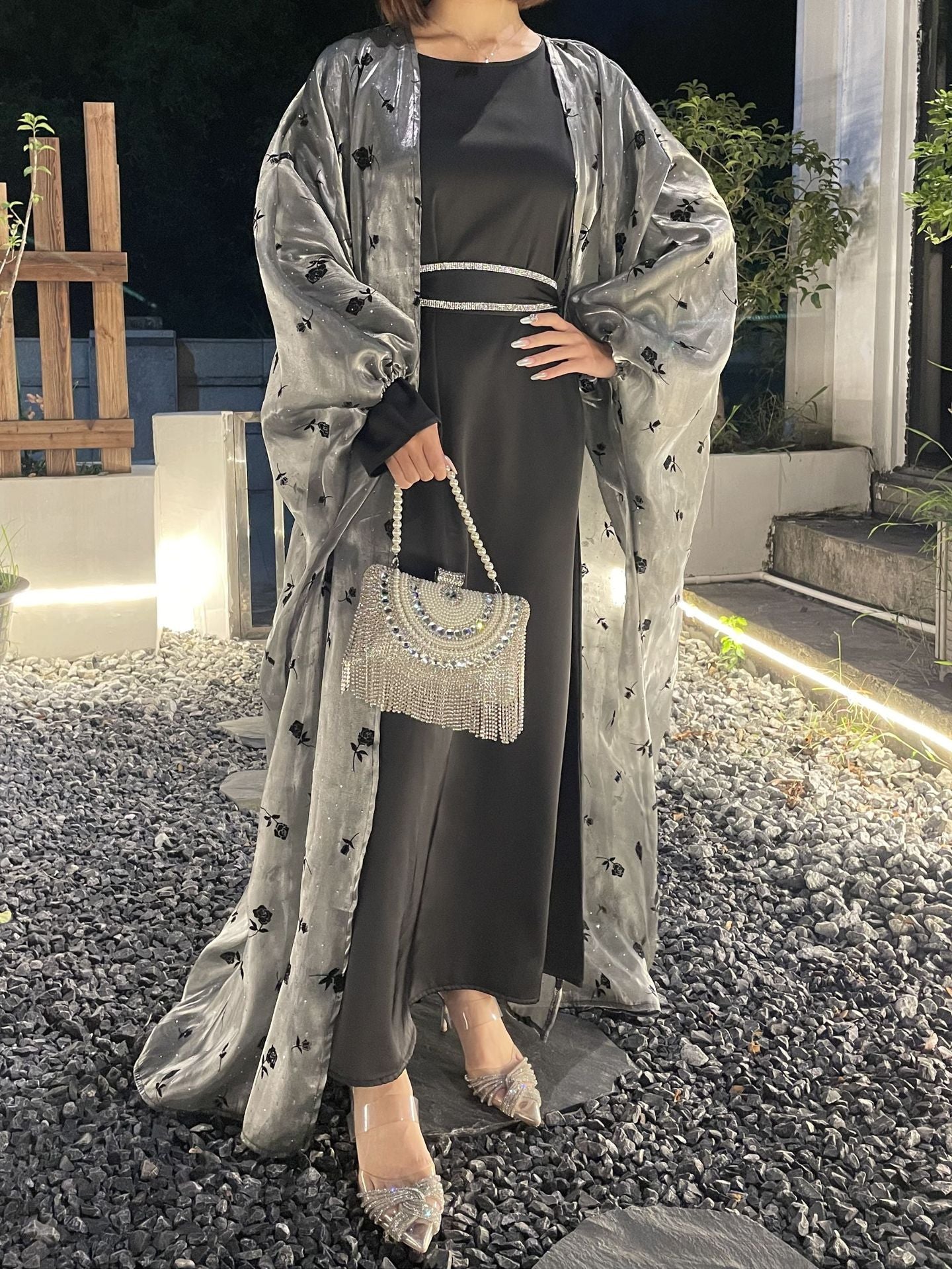 MGTZ Muslim Abaya Rose Dress