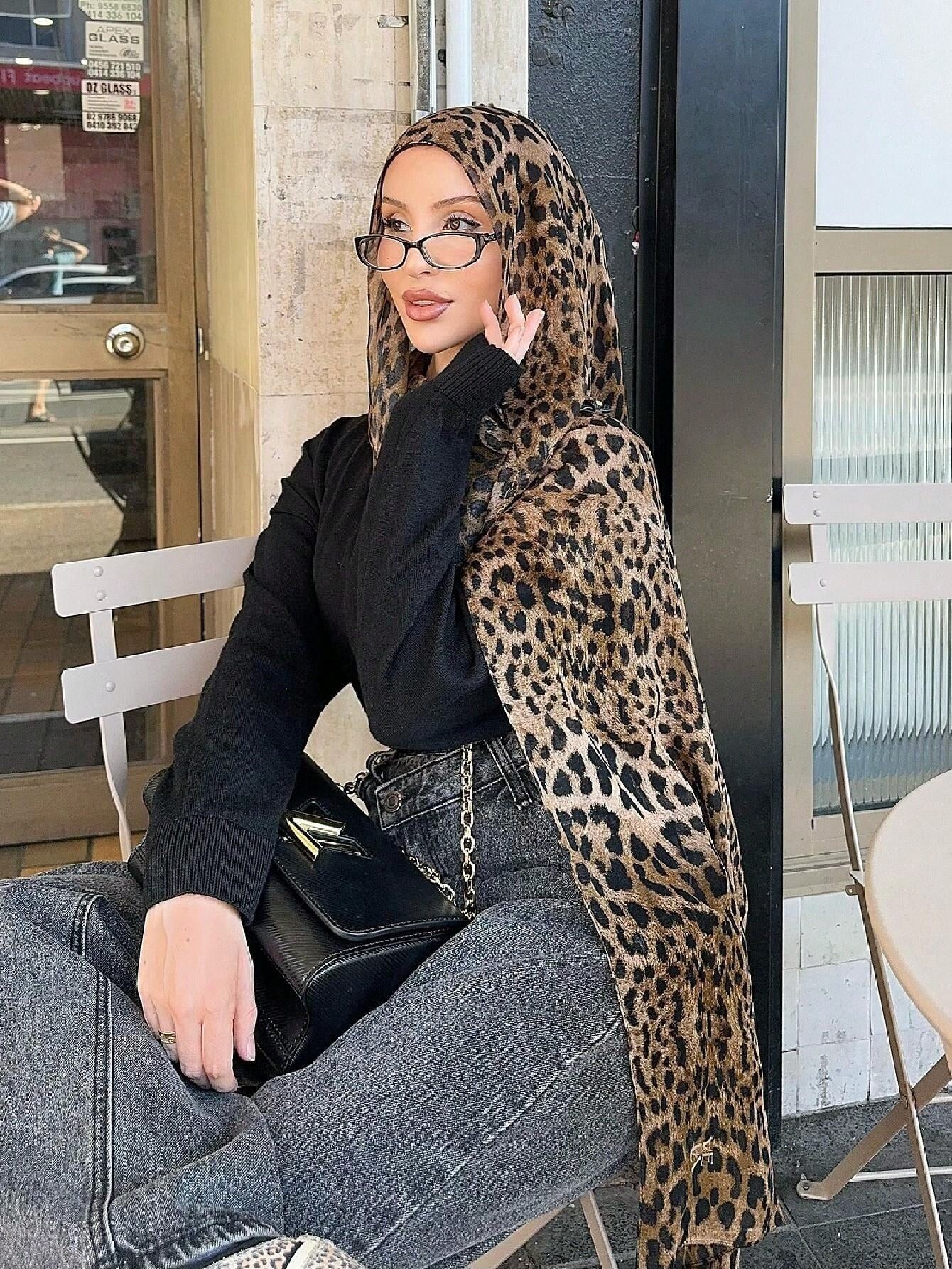 MYM04 Modal Leopard Style Scarf/hijab - MinYang Fashion Apparel Accessory Manufacturer