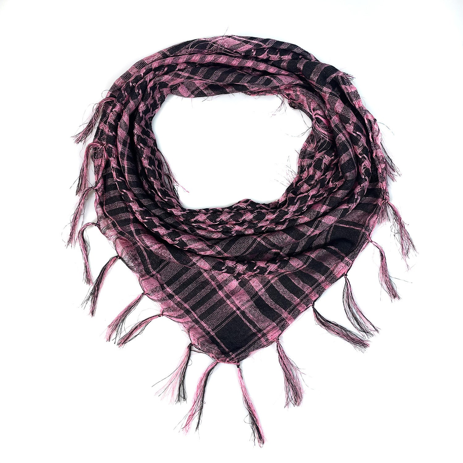 XA001 98*98cm Web Silk Houndstooth Square Scarf