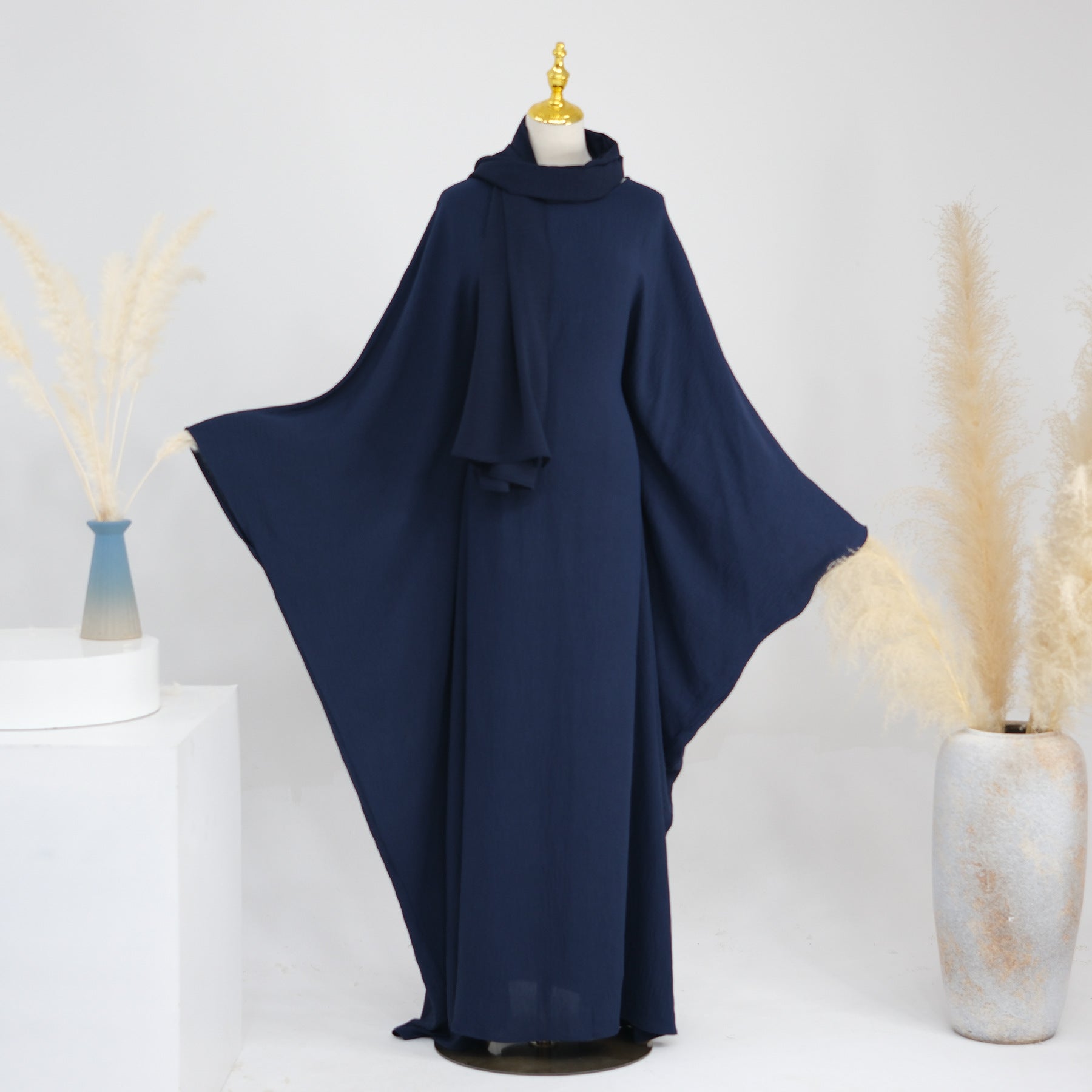 LR695 Dubai Spring Summer Party Waist Bat Sleeve Dress