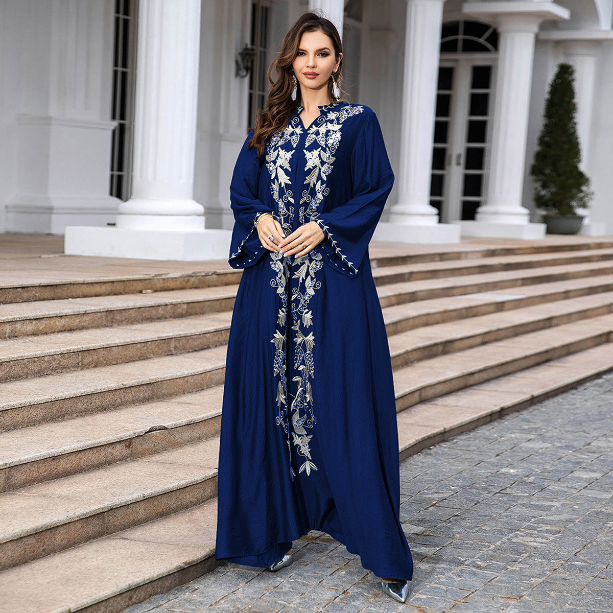 SMT008 Robe women's abaya embroidered dress evening dress abaya Dresses/gowns