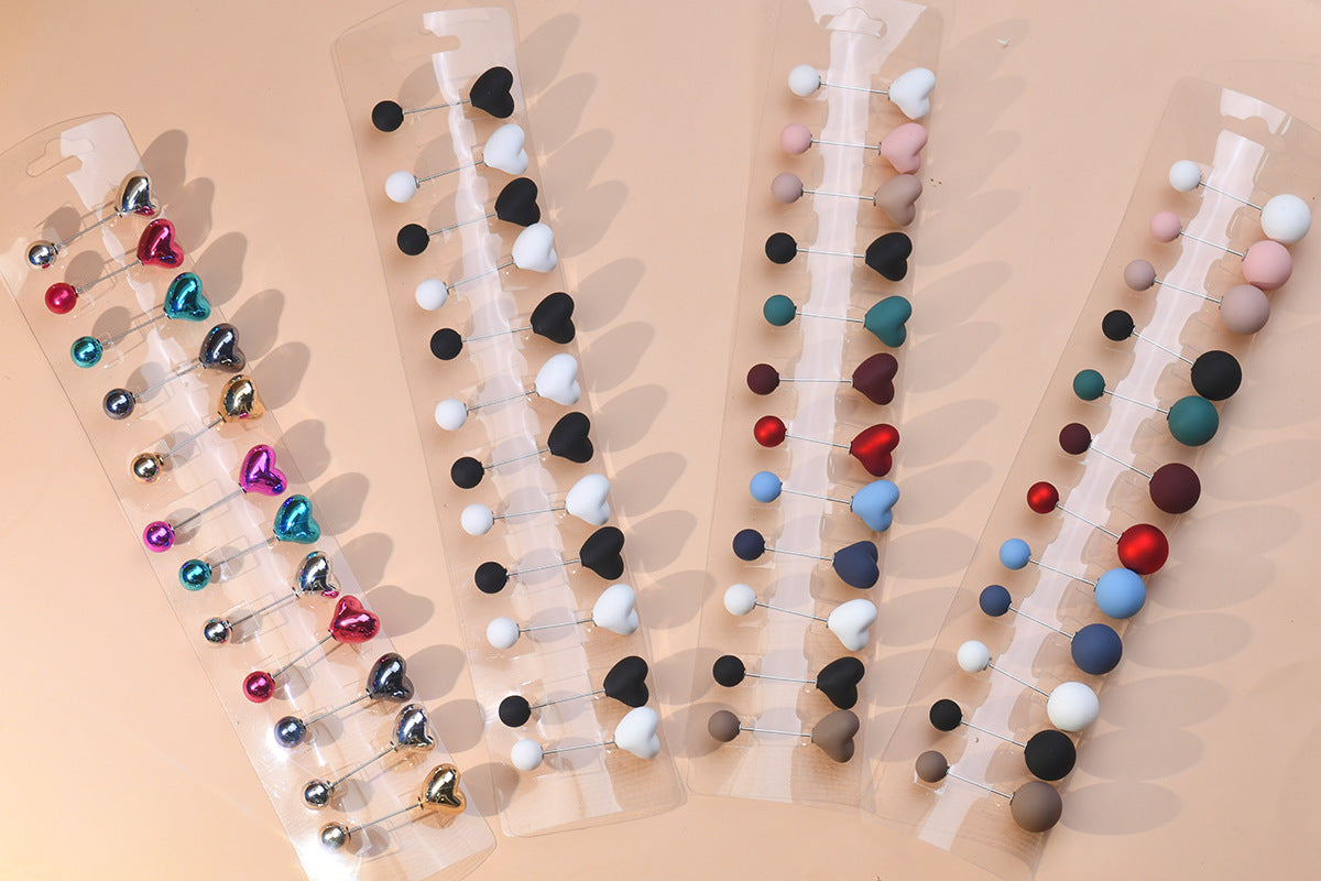 GR632044 Pearl buckle double-ended needle hijab buckle