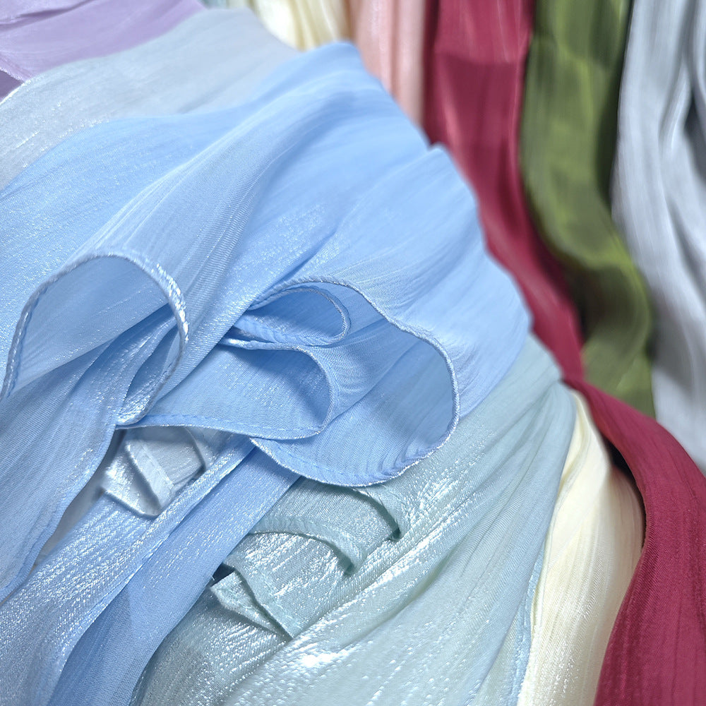 JS005 Island Satin Crepe Long Scarf