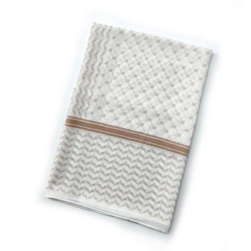 WJA237 New Arab headscarf chiffon printed checkered scarf in Dubai, UAE