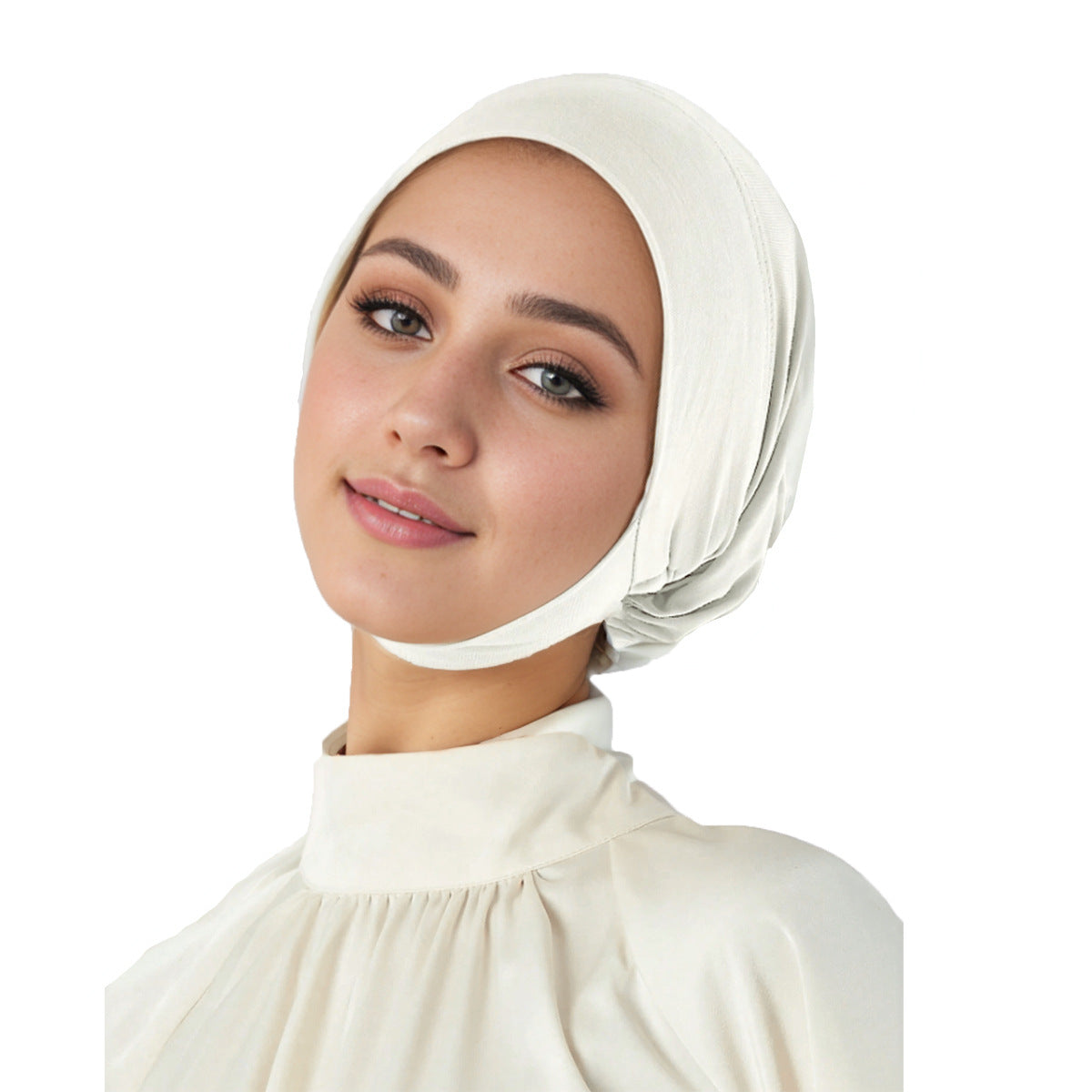 QD036 Milk silk elastic neck cap - MinYang Fashion Apparel Accessory Manufacturer