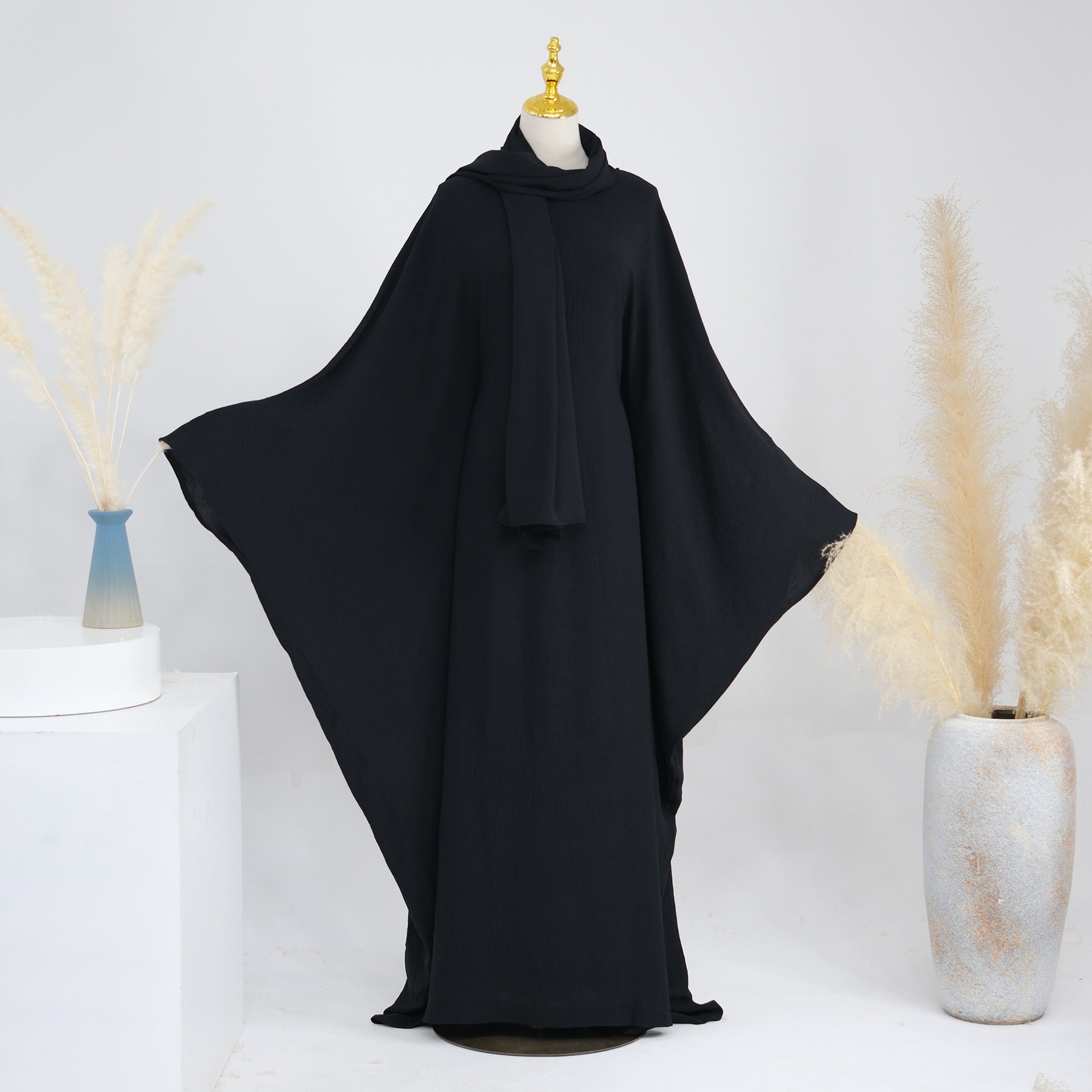 LR695 Dubai Spring Summer Party Waist Bat Sleeve Dress