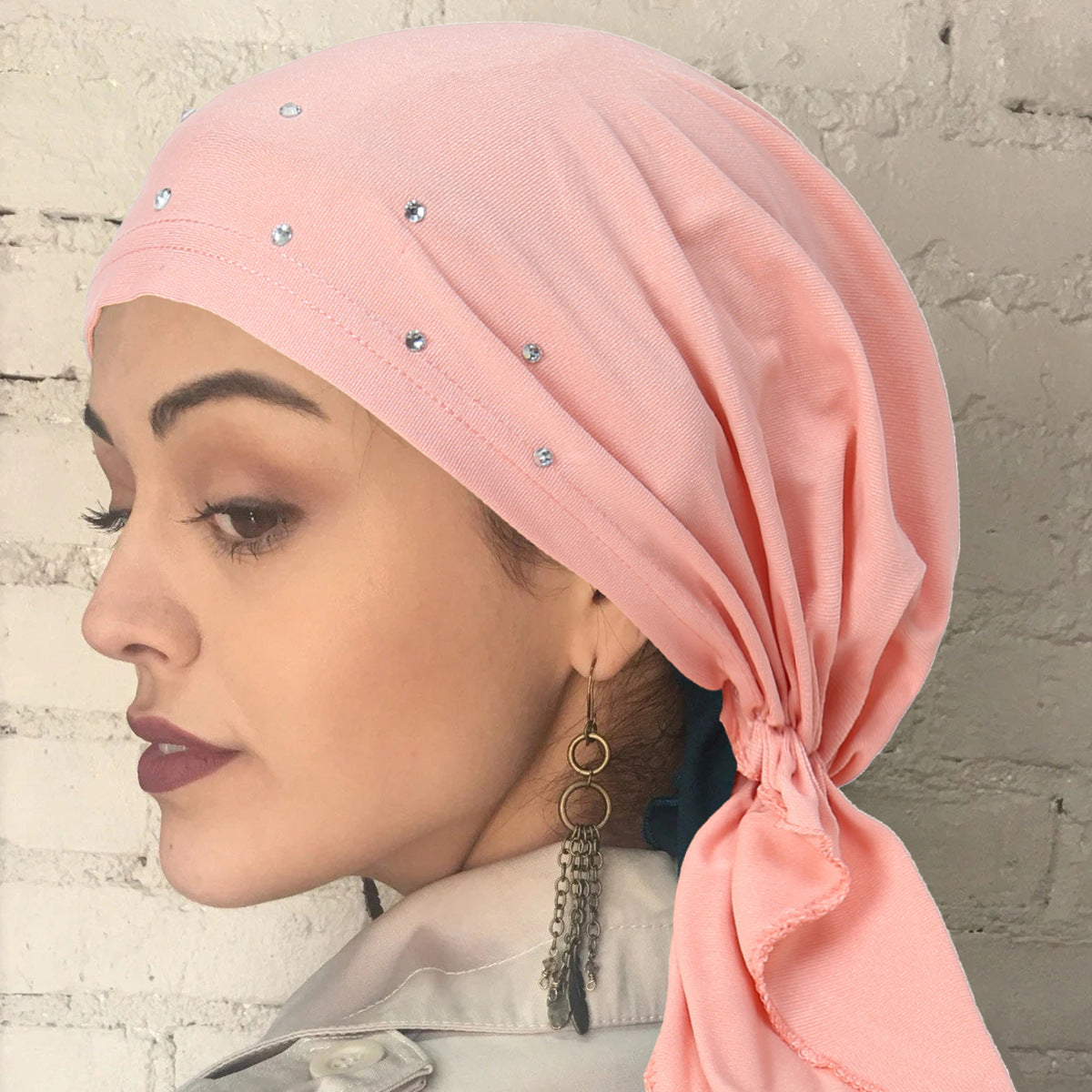 ER064 Hot diamond elastic hijab