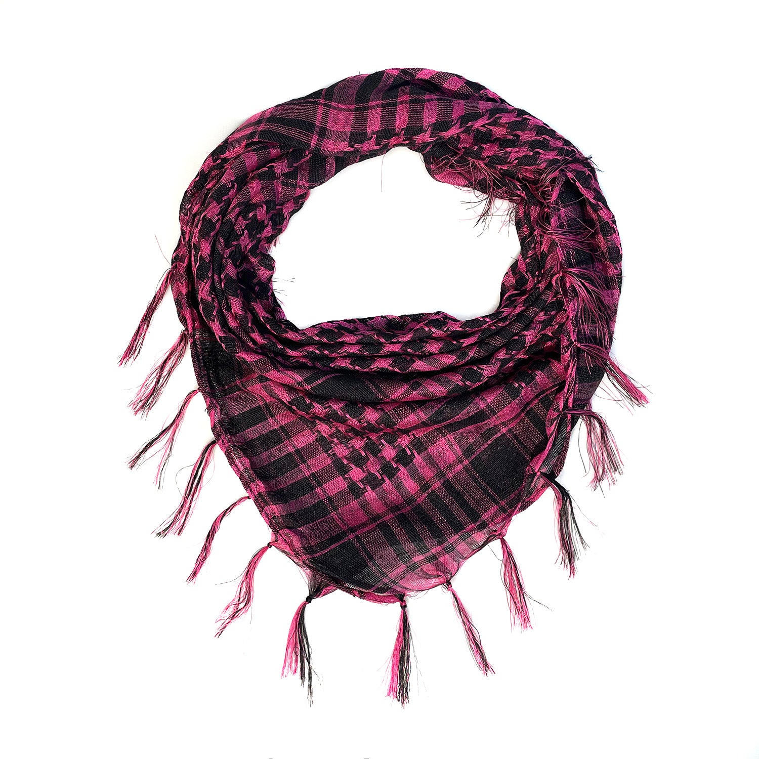 XA001 98*98cm Web Silk Houndstooth Square Scarf
