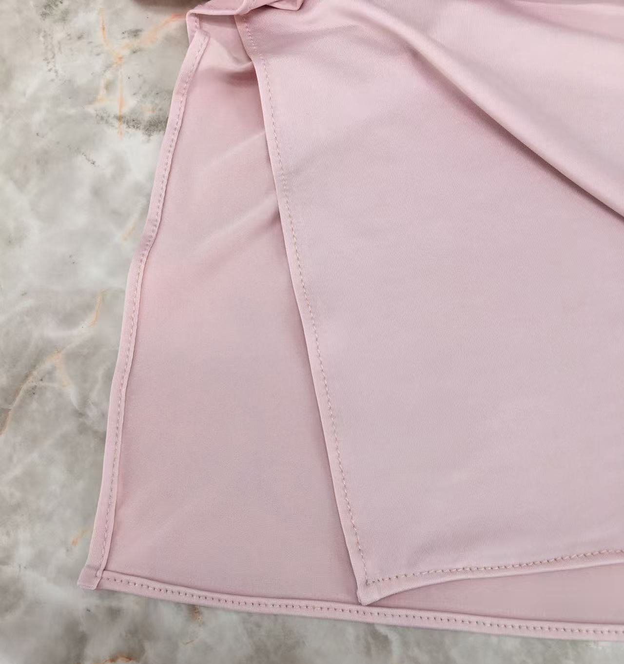 HY011 Refreshing and lightweight, delicate yet non-transparent, with a subtle shine Premium Liquid Jersey Scarf