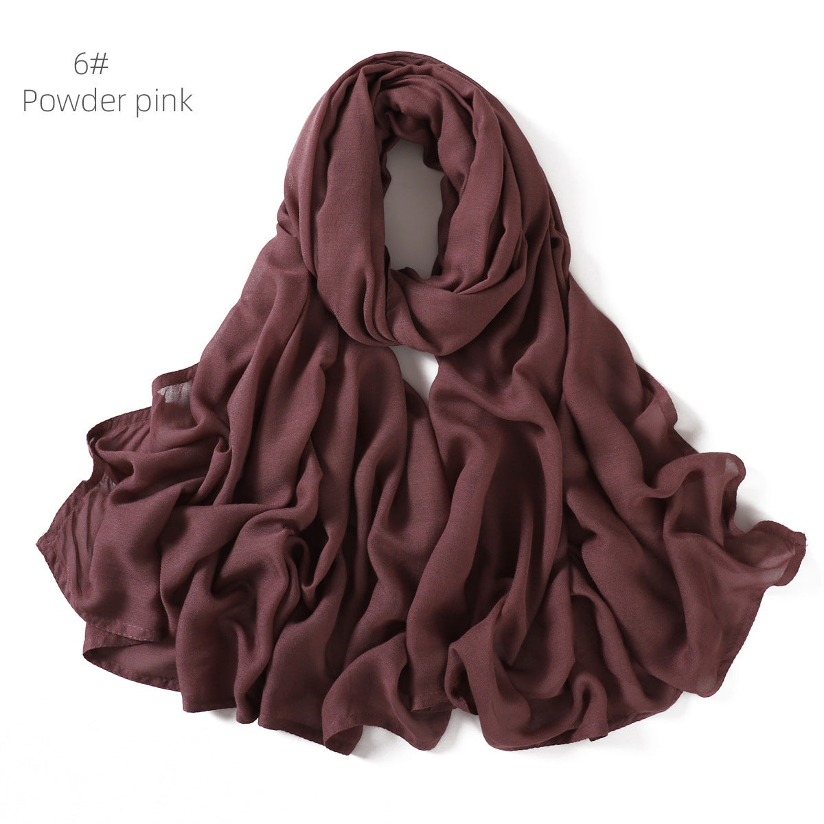 YZ228 High Quality Modal Scarf Shawl Small Size Solid Color Headband